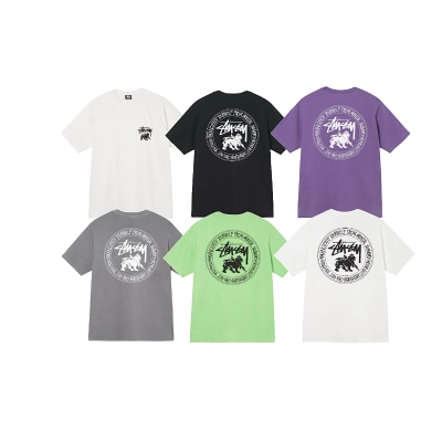 Stussy Roaring Lion Circle Crest T-Shirt 01