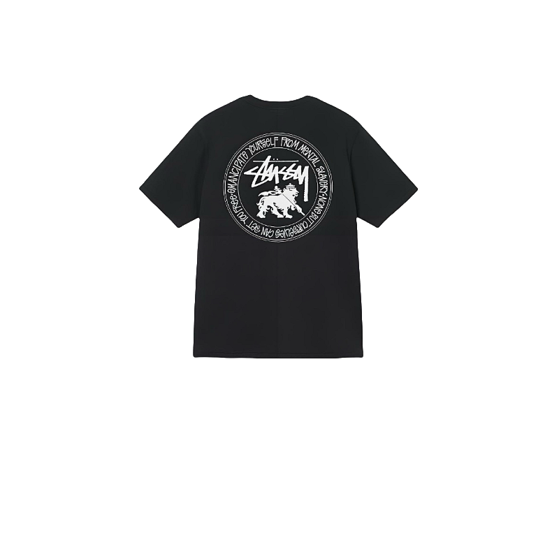 Stussy Roaring Lion Circle Crest T-Shirt