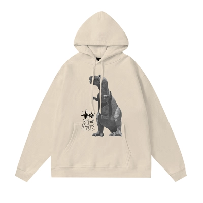 Stussy Seated Dog Portrait Pullover Hoodie 02