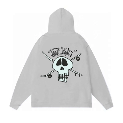 Stussy Skull Crossbones Crest Pullover Hoodie 02