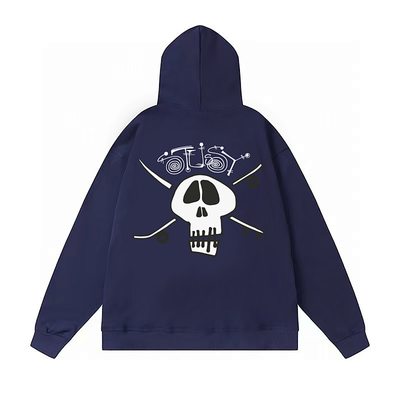 Stussy Skull Crossbones Crest Pullover Hoodie