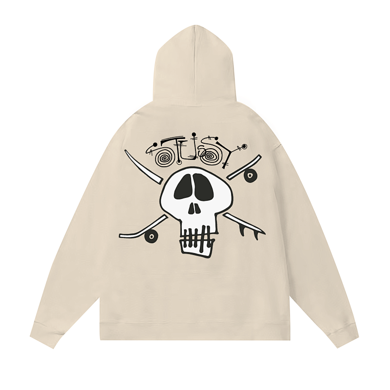 Stussy Skull Crossbones Crest Pullover Hoodie