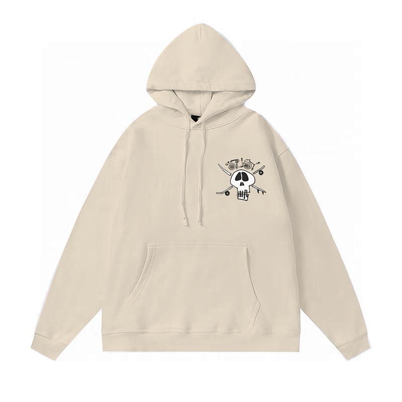 Stussy Skull Crossbones Crest Pullover Hoodie