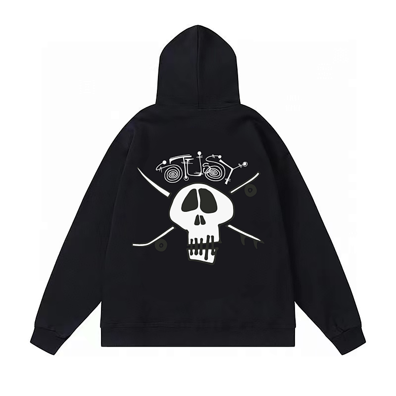 Stussy Skull Crossbones Crest Pullover Hoodie