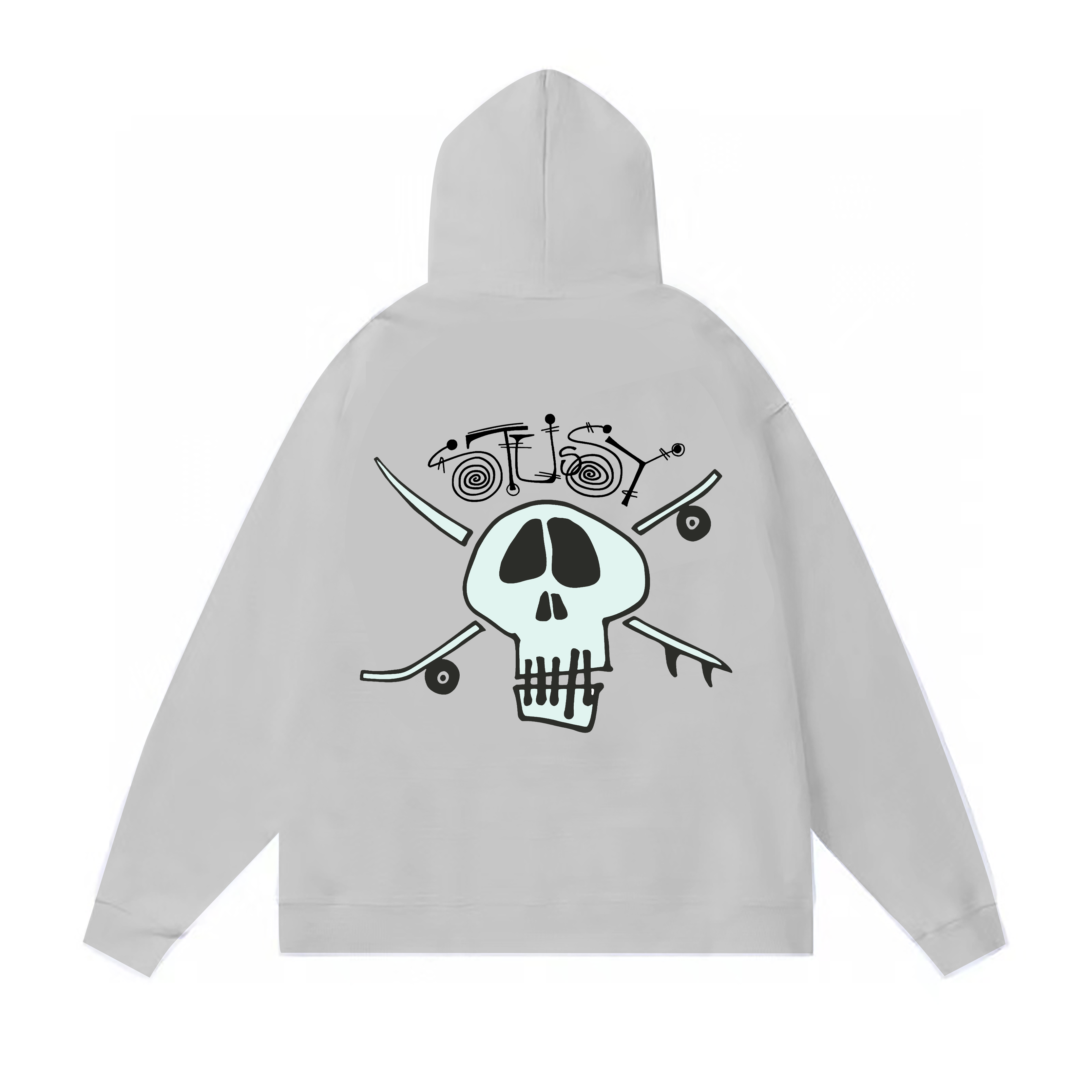 Stussy Skull Crossbones Crest Pullover Hoodie