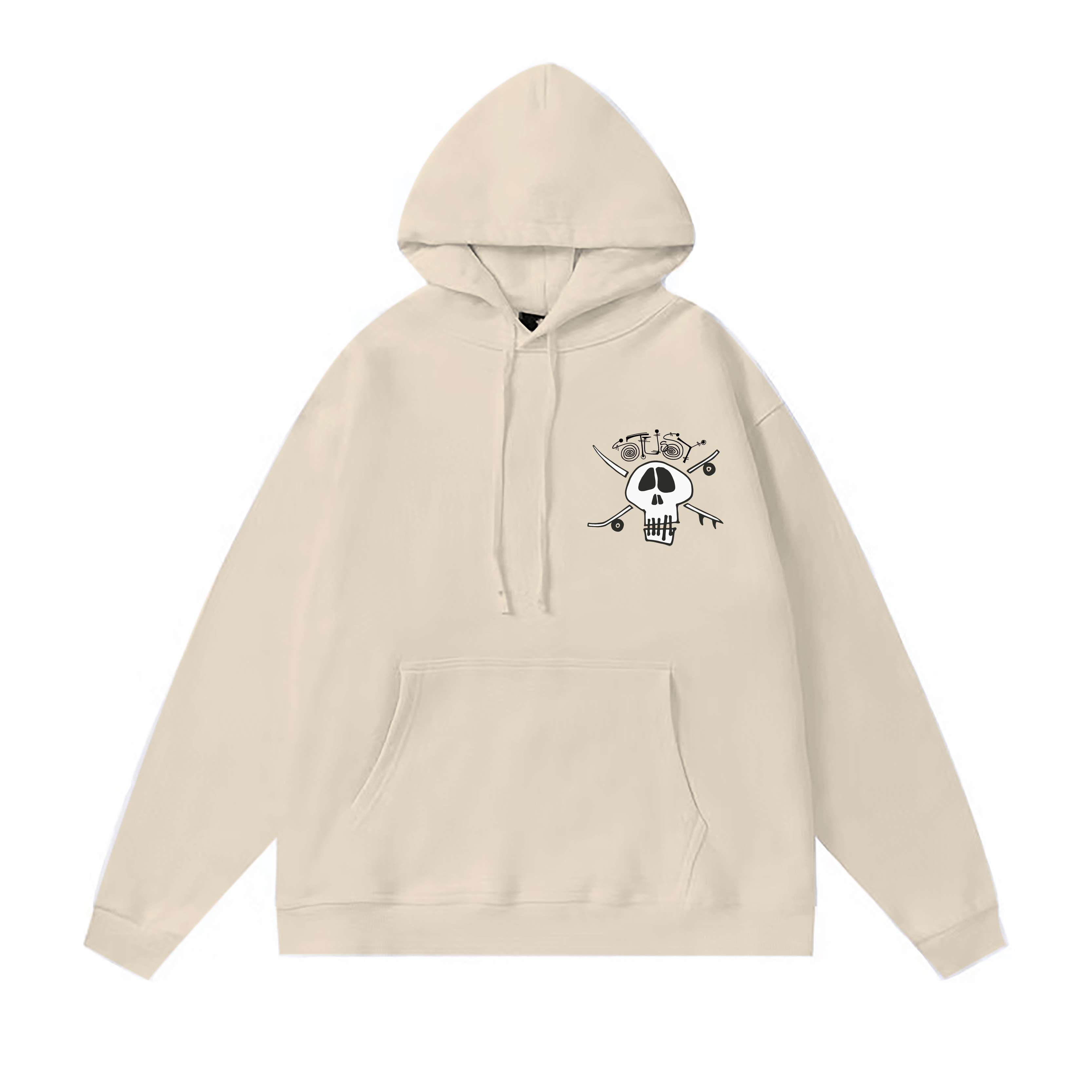 Stussy Skull Crossbones Crest Pullover Hoodie