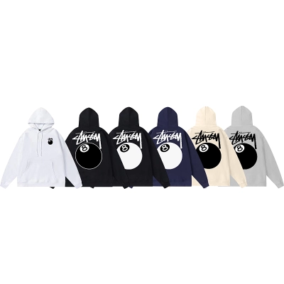 Stussy Split Circle Handstyle Pullover Hoodie 01