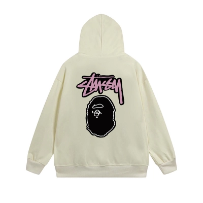 Stussy Split Face Handstyle Full-Zip Hoodie 02