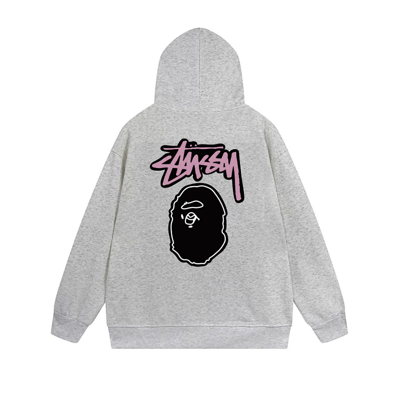 Stussy Split Face Handstyle Full-Zip Hoodie