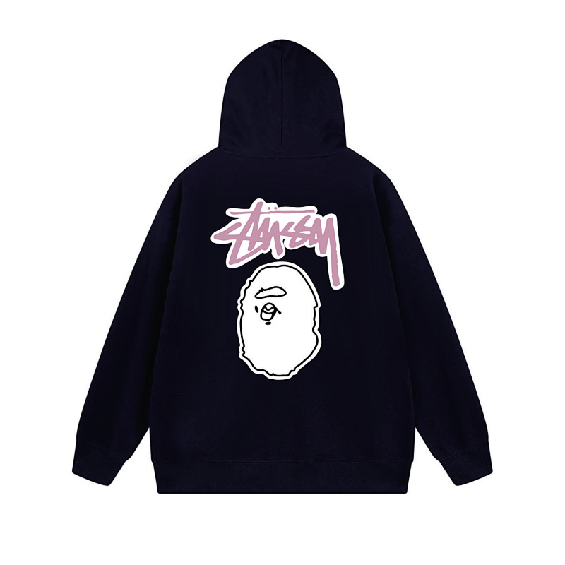 Stussy Split Face Handstyle Full-Zip Hoodie