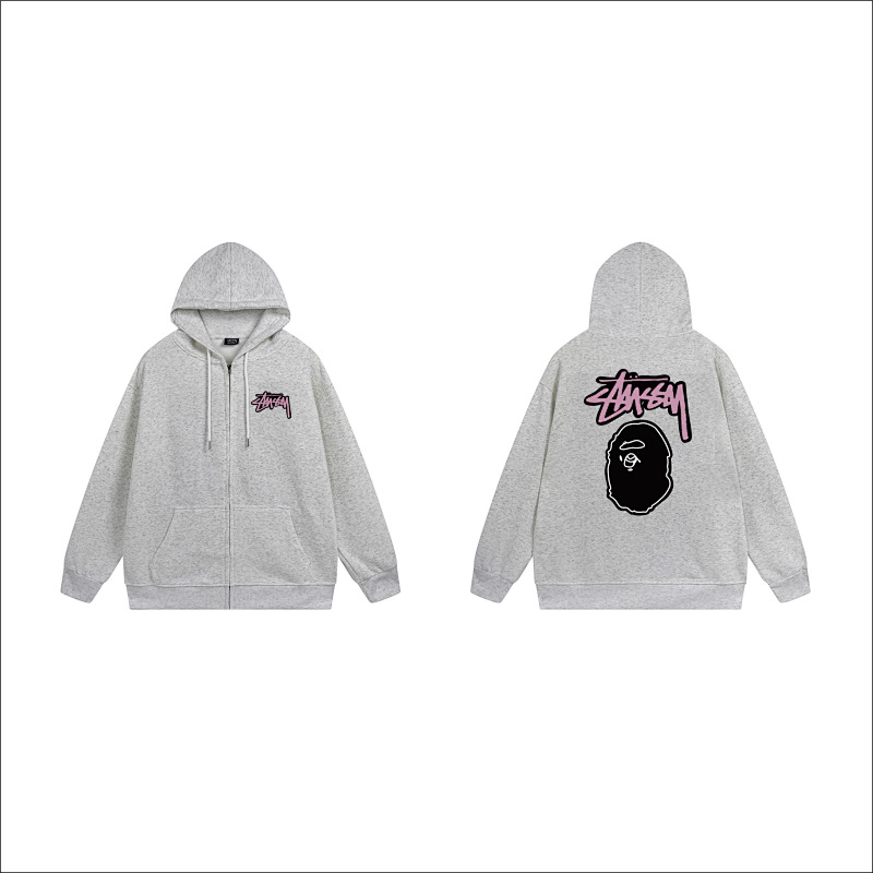 Stussy Split Face Handstyle Full-Zip Hoodie