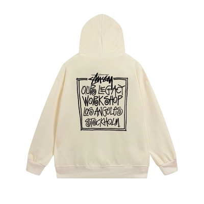 Stussy Square Message Graphic Full-Zip Hoodie 02