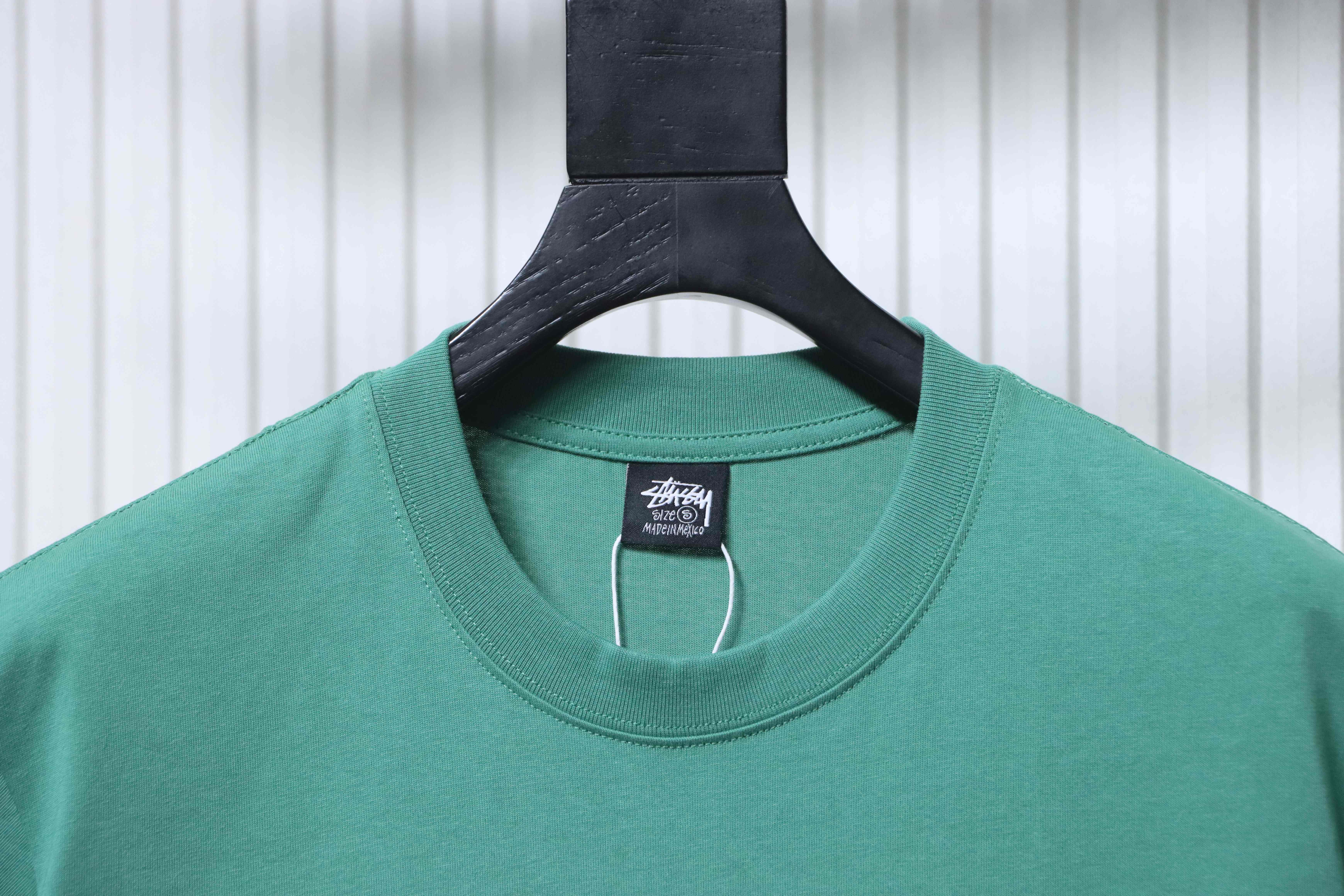 Stussy SS26 Green Shark Pigment-Dyed T-Shirt