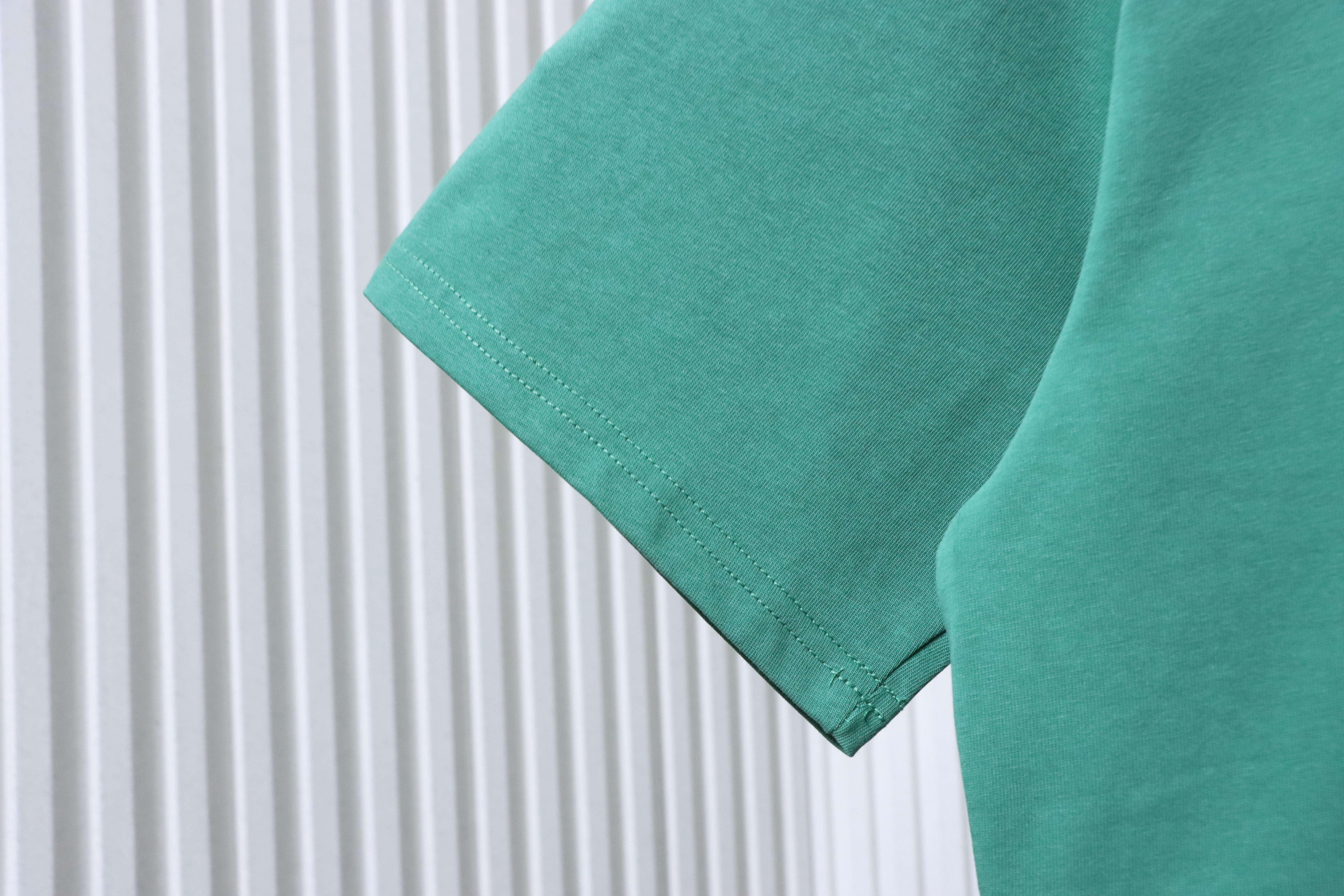 Stussy SS26 Green Shark Pigment-Dyed T-Shirt