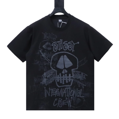 Stussy SS26 Shadow Skulls Pigment-Dyed T-Shirt 01