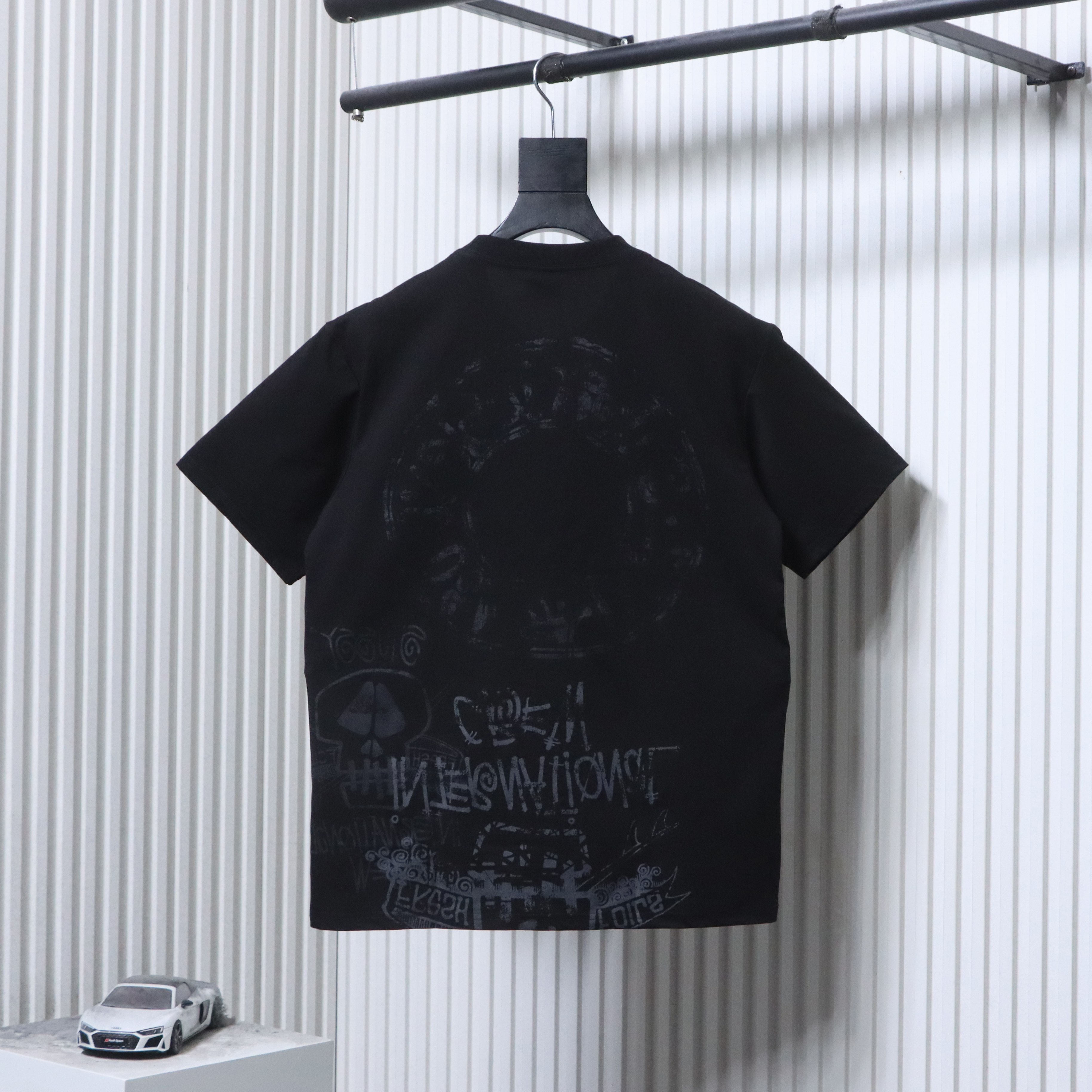 Stussy SS26 Shadow Skulls Pigment-Dyed T-Shirt
