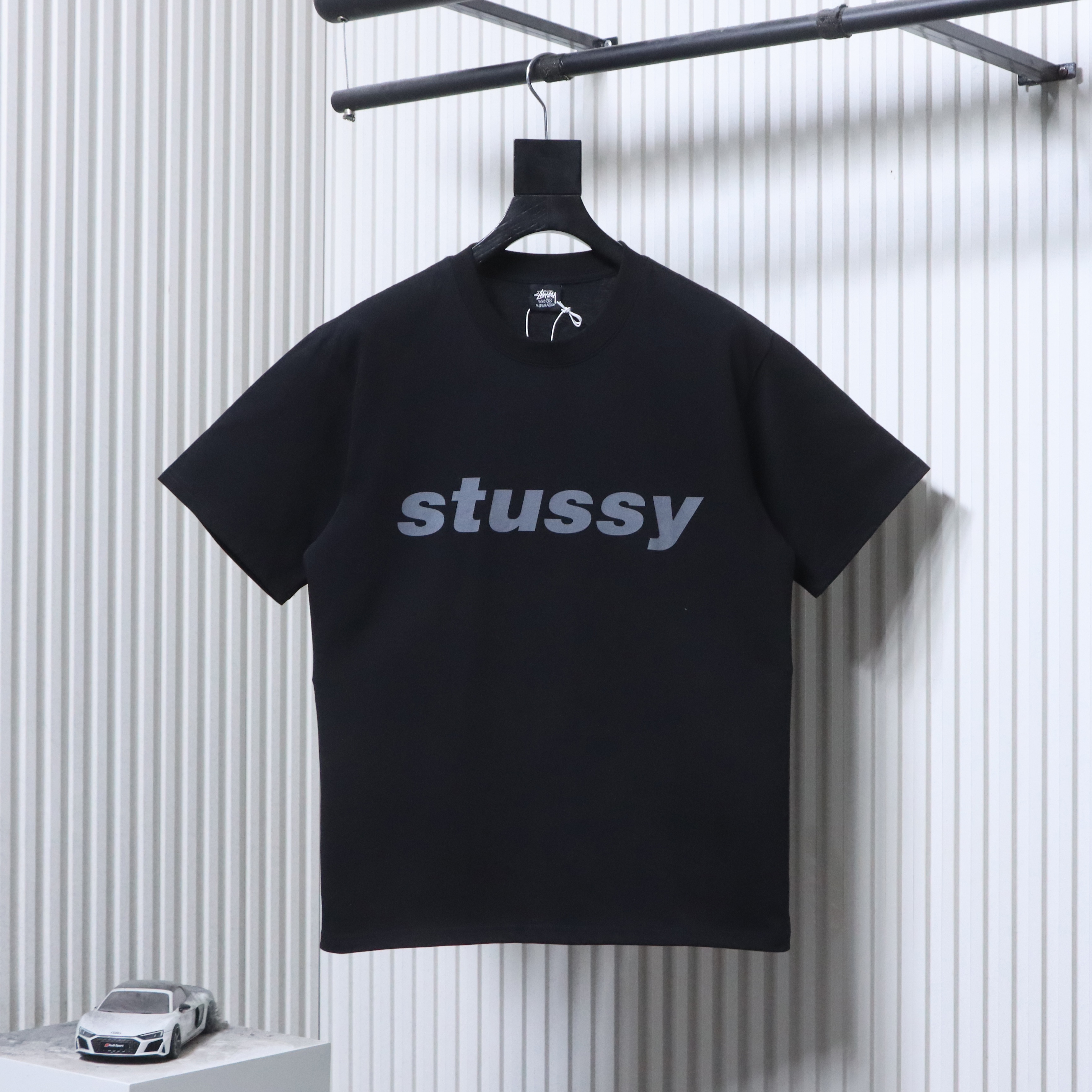 Stussy SS26 Shark Portrait Pigment-Dyed T-Shirt