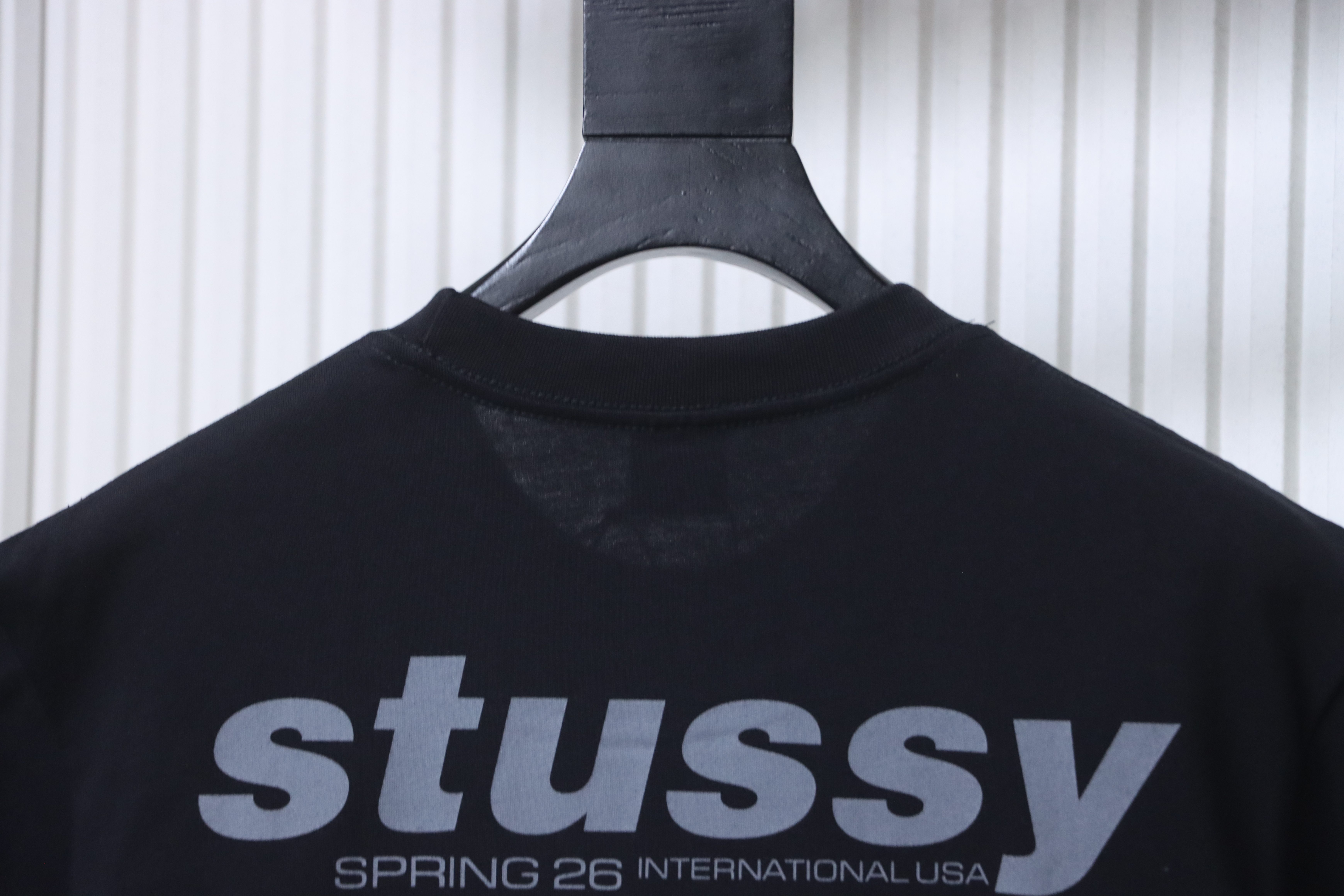 Stussy SS26 Shark Portrait Pigment-Dyed T-Shirt