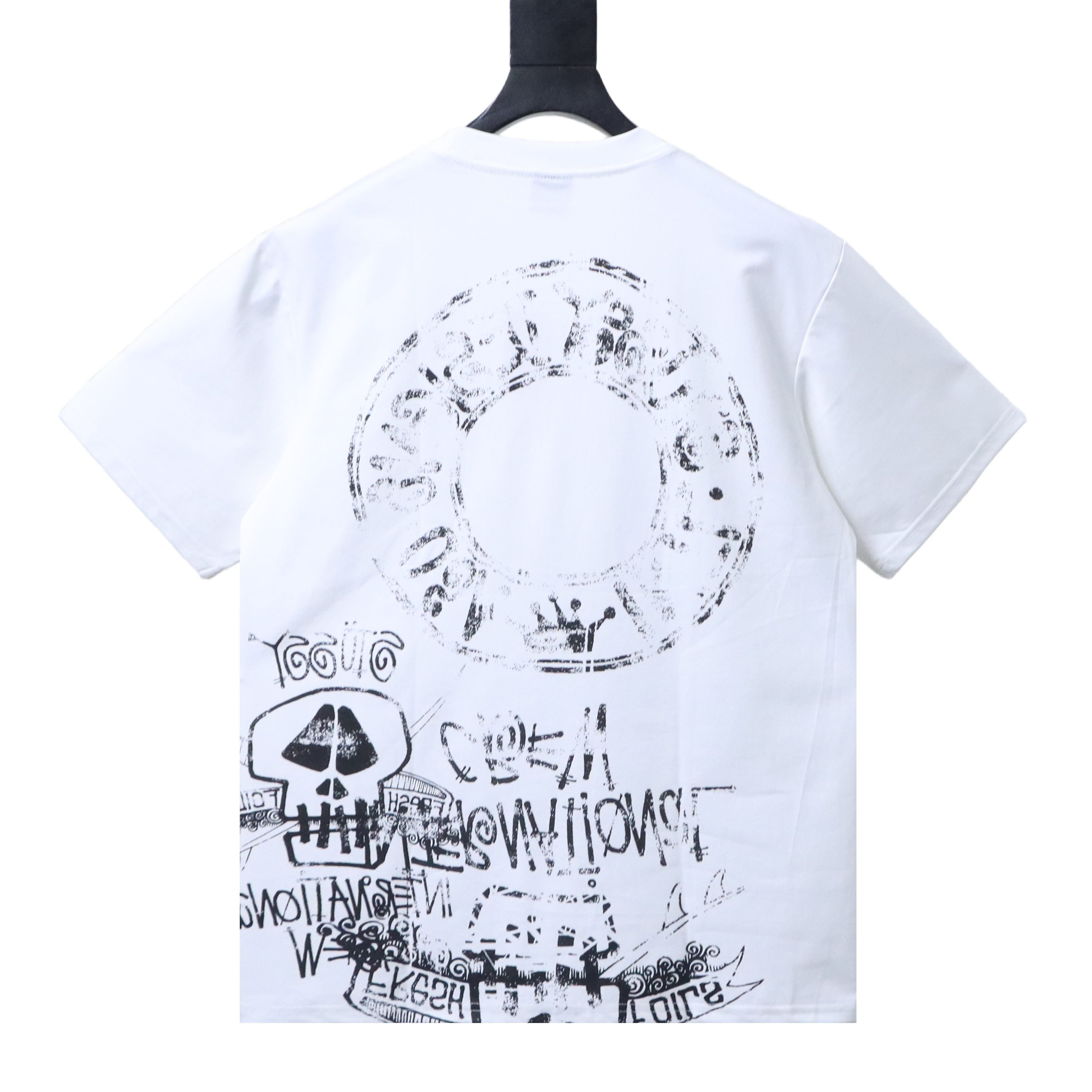 Stussy SS26 Skulls Collage Pigment-Dyed T-Shirt
