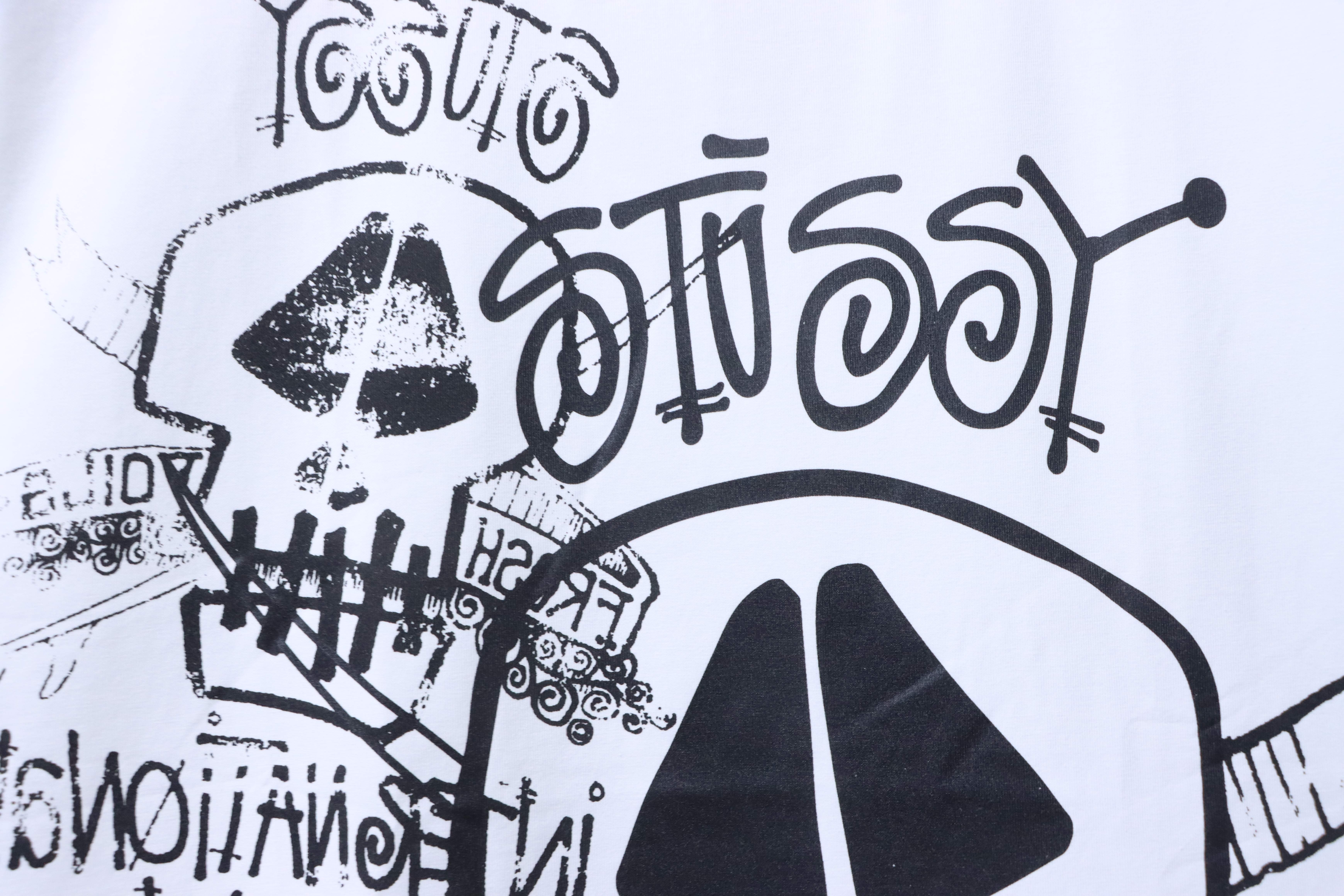 Stussy SS26 Skulls Collage Pigment-Dyed T-Shirt