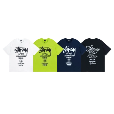 Stussy Stacked City List Handstyle T-Shirt 01