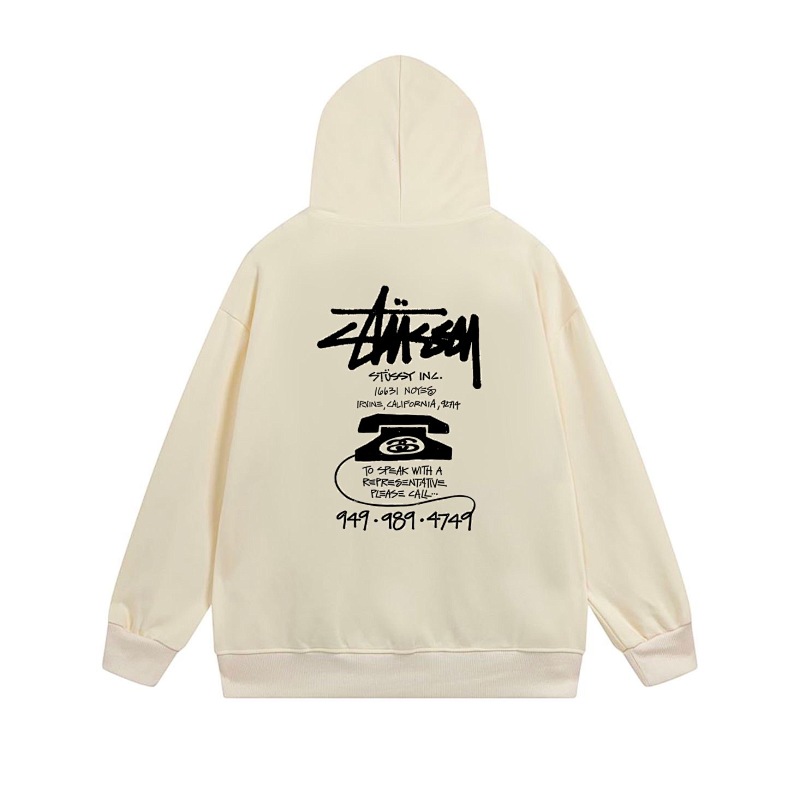 Stussy Stacked Handstyle Label Full-Zip Hoodie