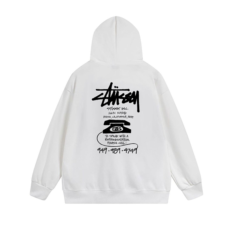 Stussy Stacked Handstyle Label Full-Zip Hoodie