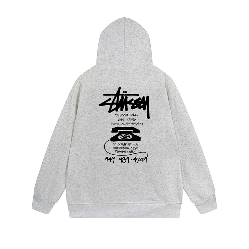 Stussy Stacked Handstyle Label Full-Zip Hoodie