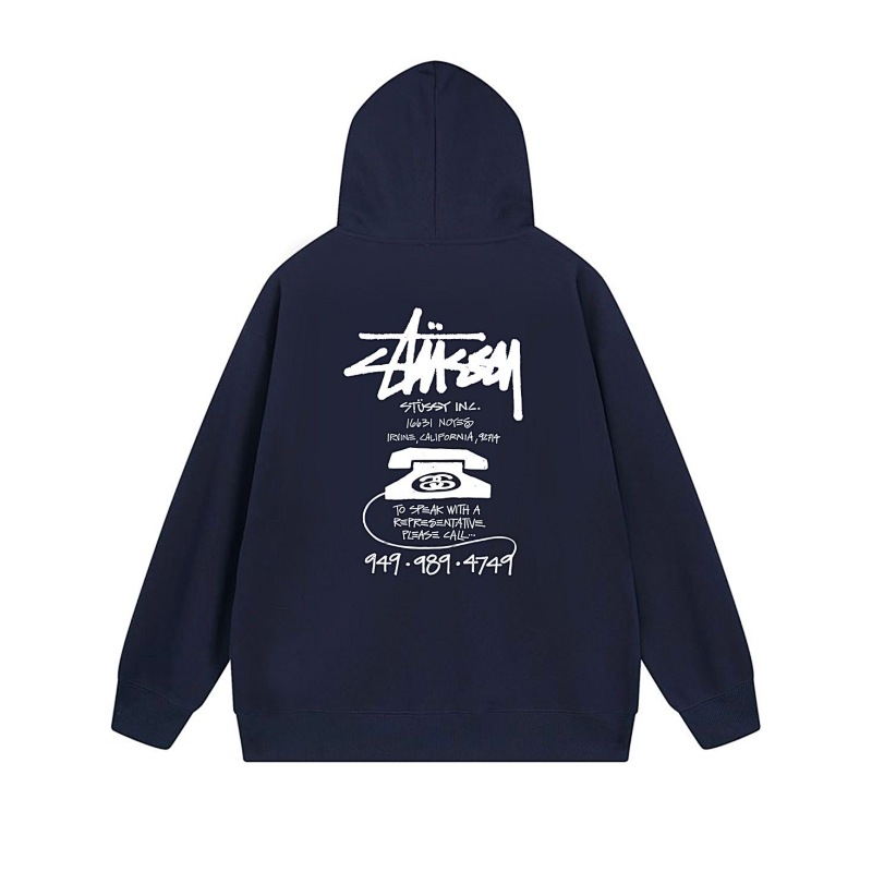 Stussy Stacked Handstyle Label Full-Zip Hoodie