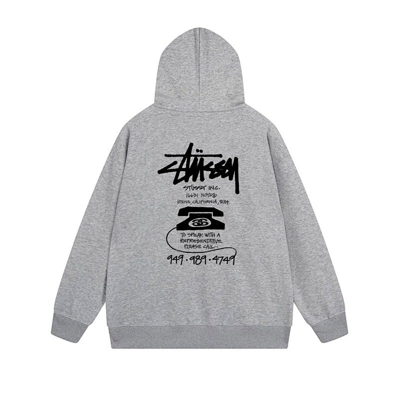 Stussy Stacked Handstyle Label Full-Zip Hoodie