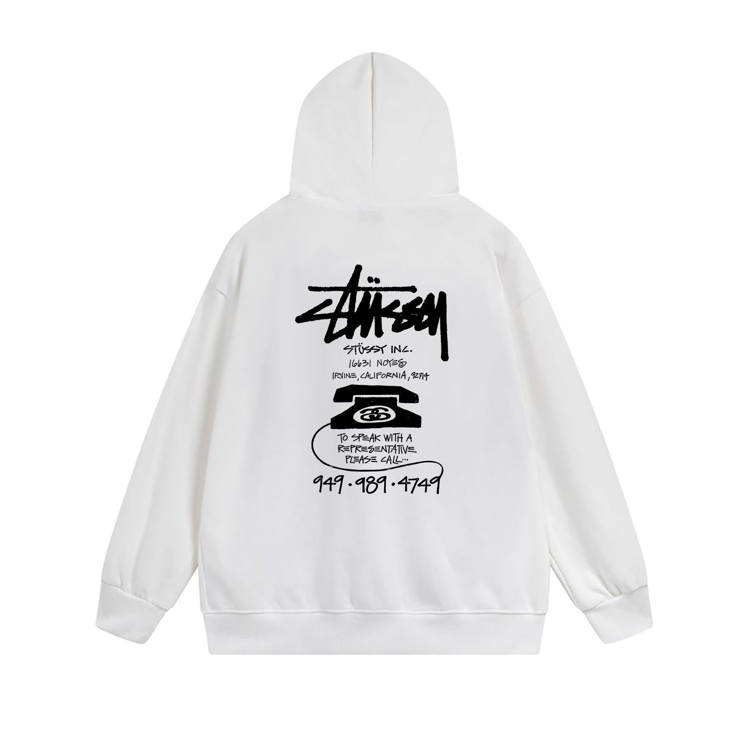 Stussy Stacked Handstyle Label Full-Zip Hoodie