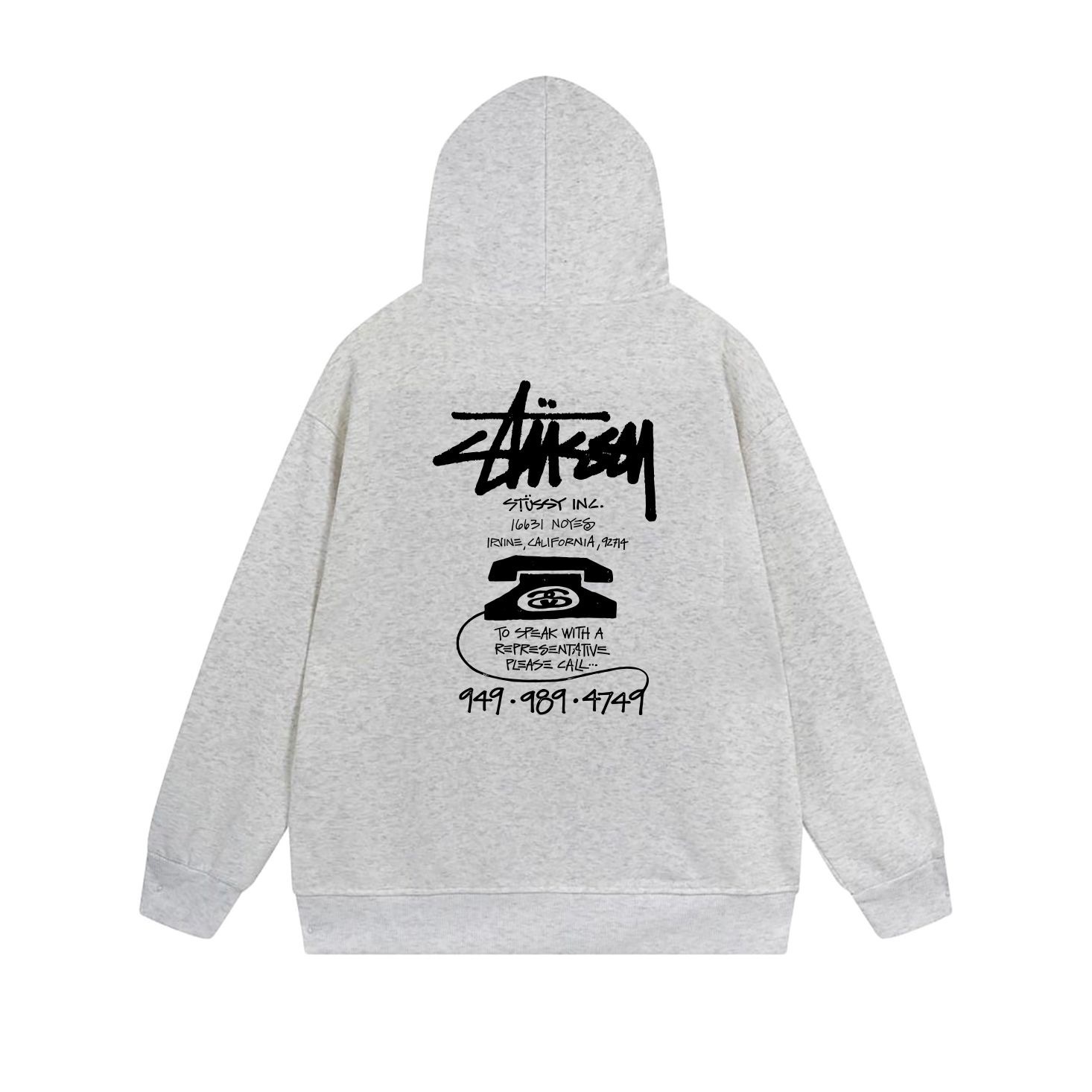 Stussy Stacked Handstyle Label Full-Zip Hoodie