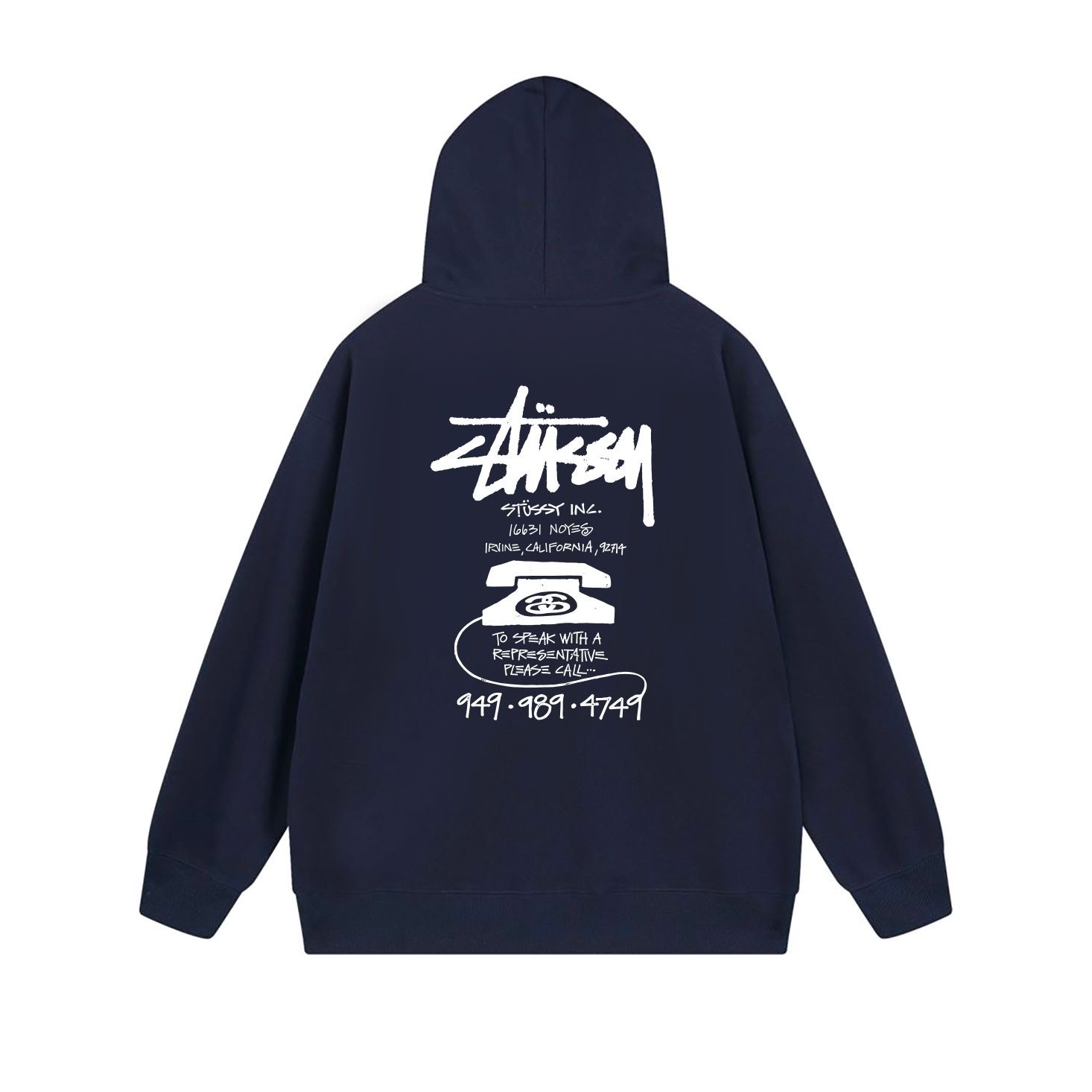 Stussy Stacked Handstyle Label Full-Zip Hoodie