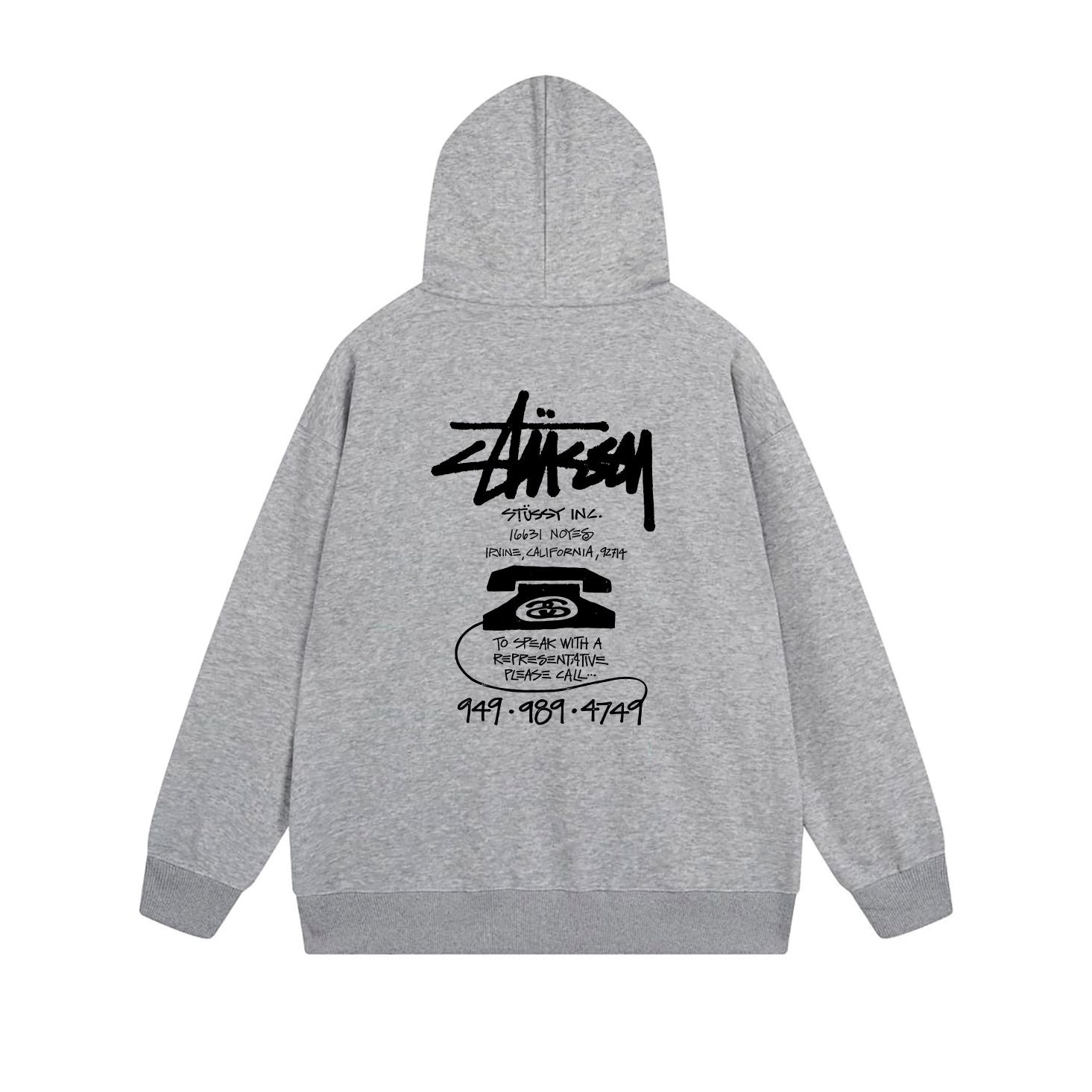 Stussy Stacked Handstyle Label Full-Zip Hoodie
