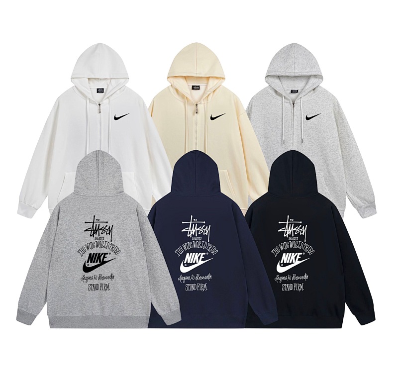 Stussy Stacked Heritage Logo Full-Zip Hoodie