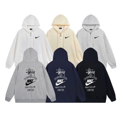 Stussy Stacked Heritage Logo Full-Zip Hoodie 01