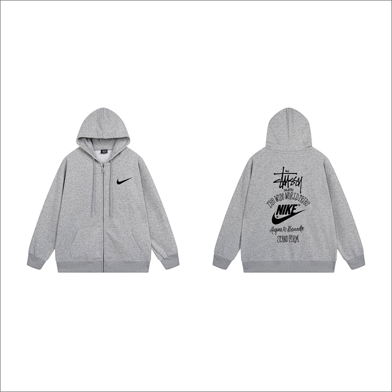 Stussy Stacked Heritage Logo Full-Zip Hoodie