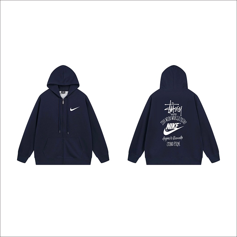 Stussy Stacked Heritage Logo Full-Zip Hoodie