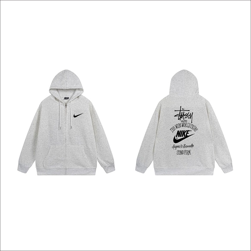 Stussy Stacked Heritage Logo Full-Zip Hoodie