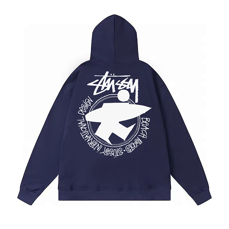Stussy Star Peace Crest Pullover Hoodie