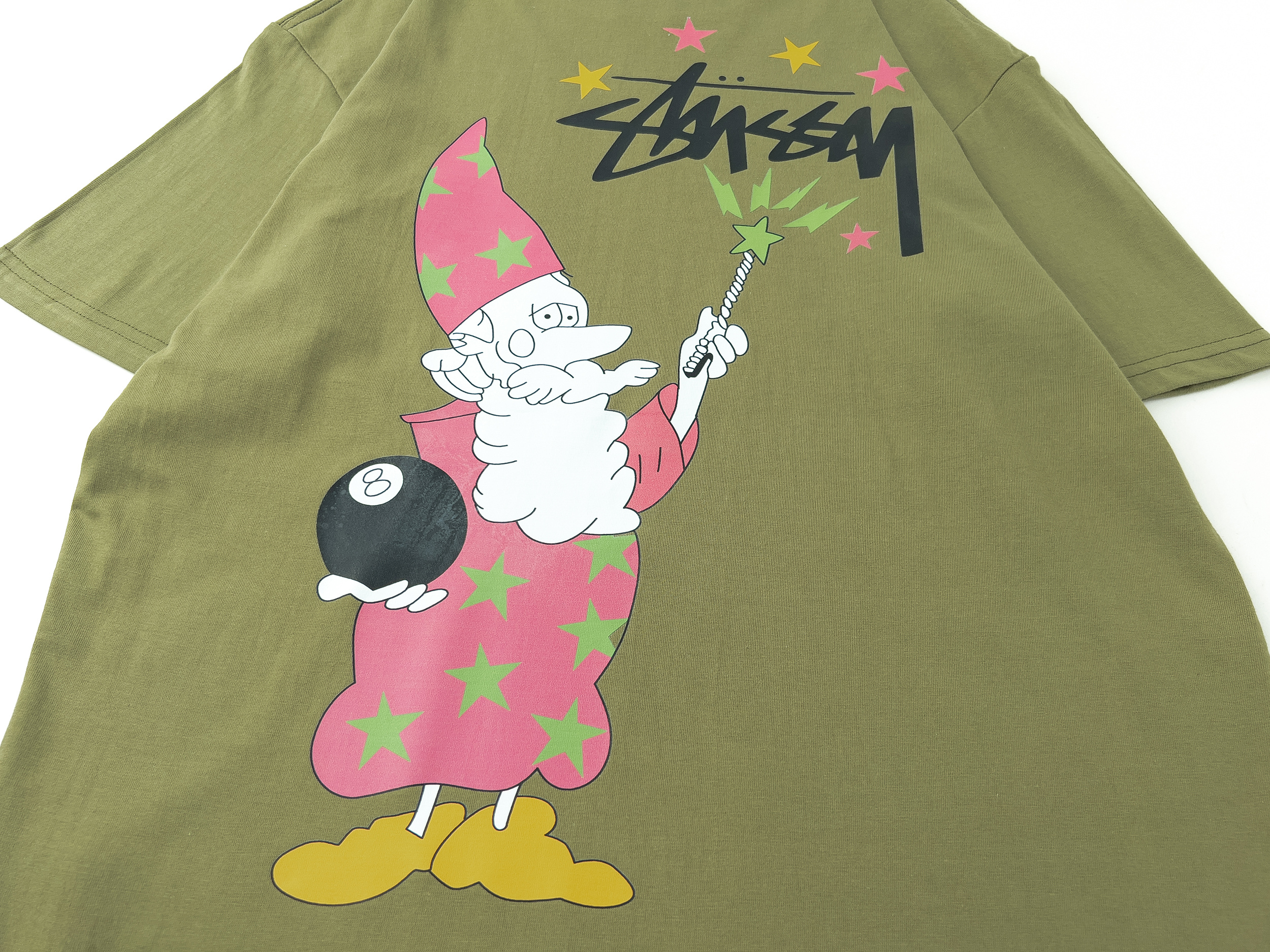 Stussy Starry Cartoon Character T-Shirt