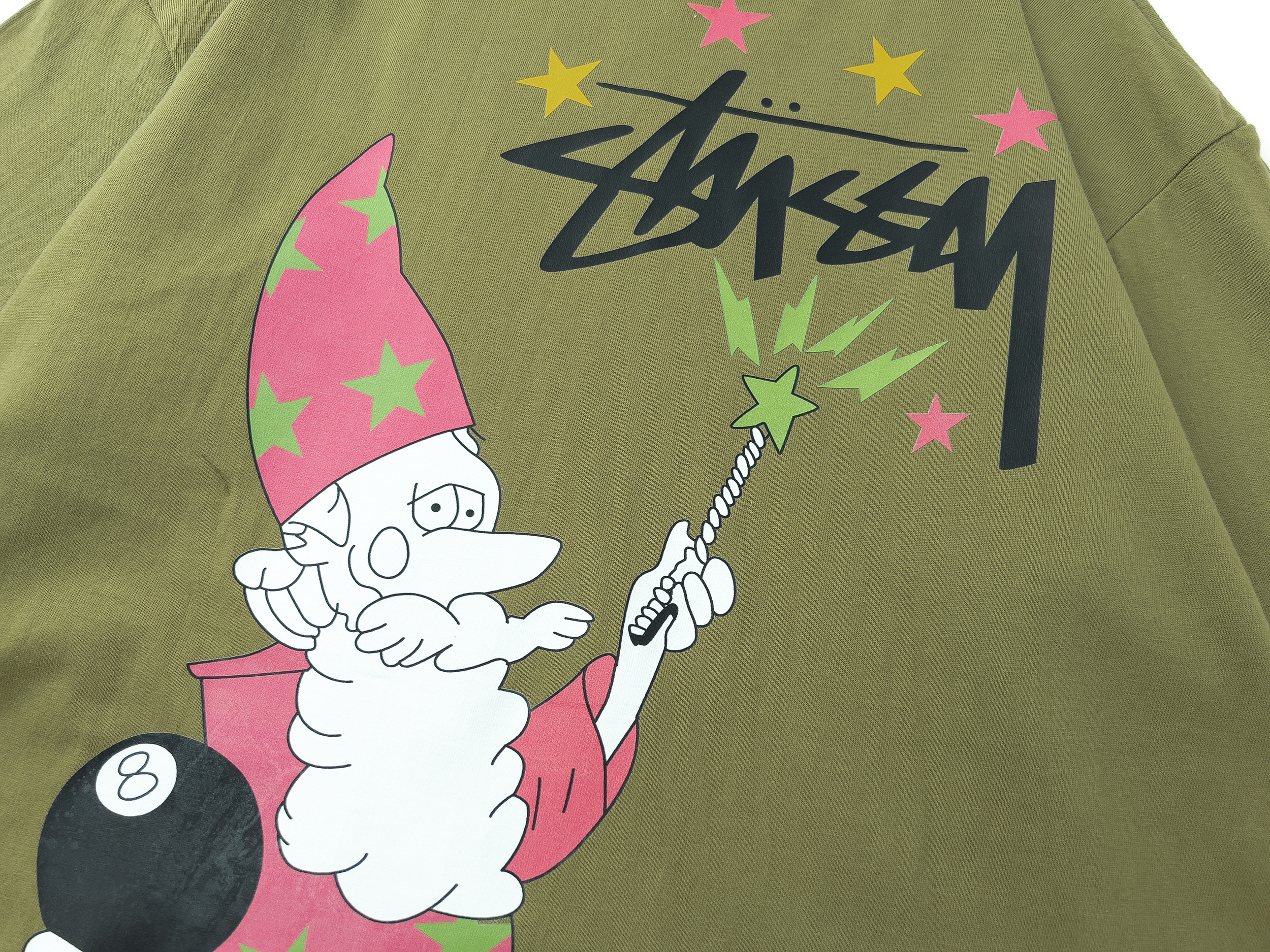 Stussy Starry Cartoon Character T-Shirt