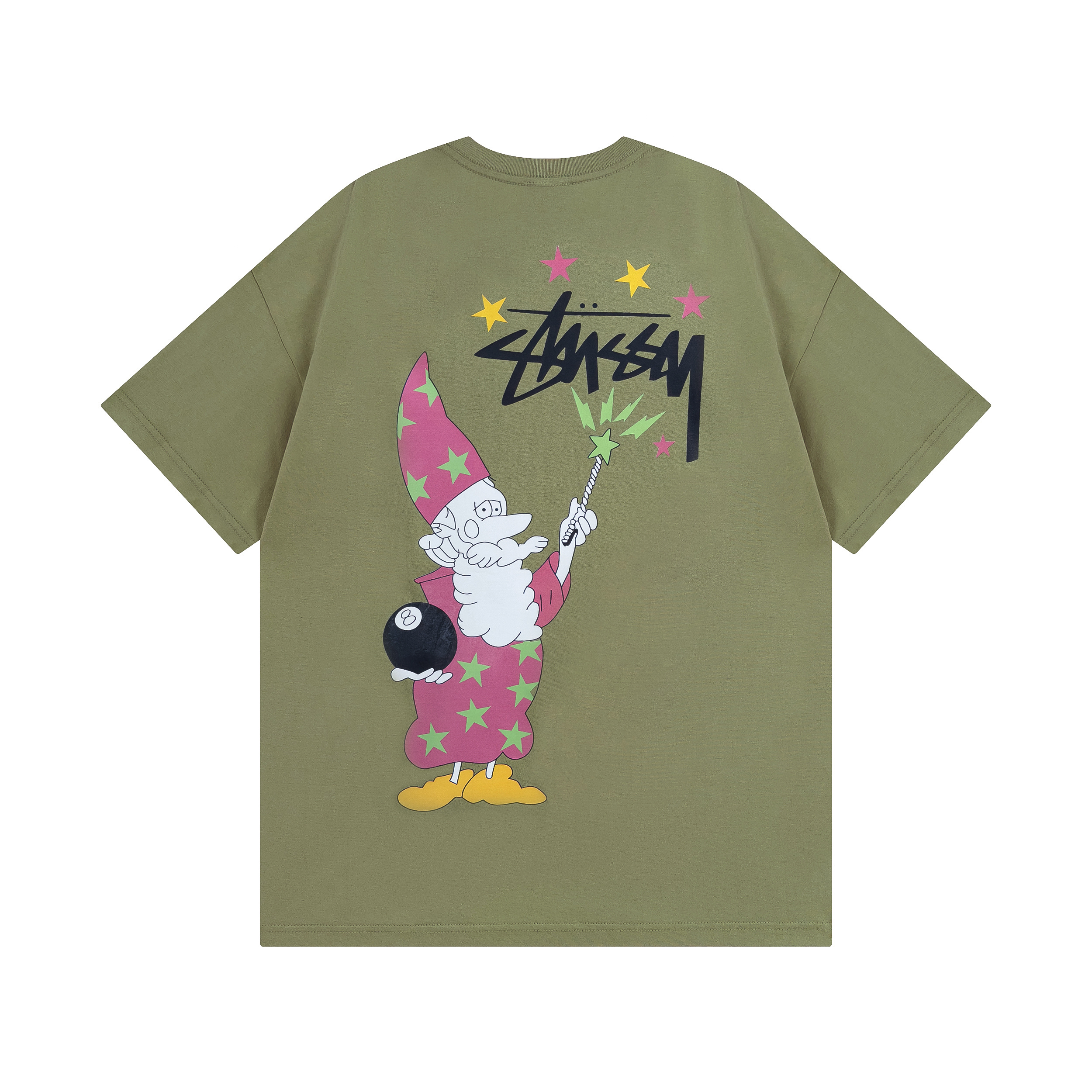 Stussy Starry Cartoon Character T-Shirt