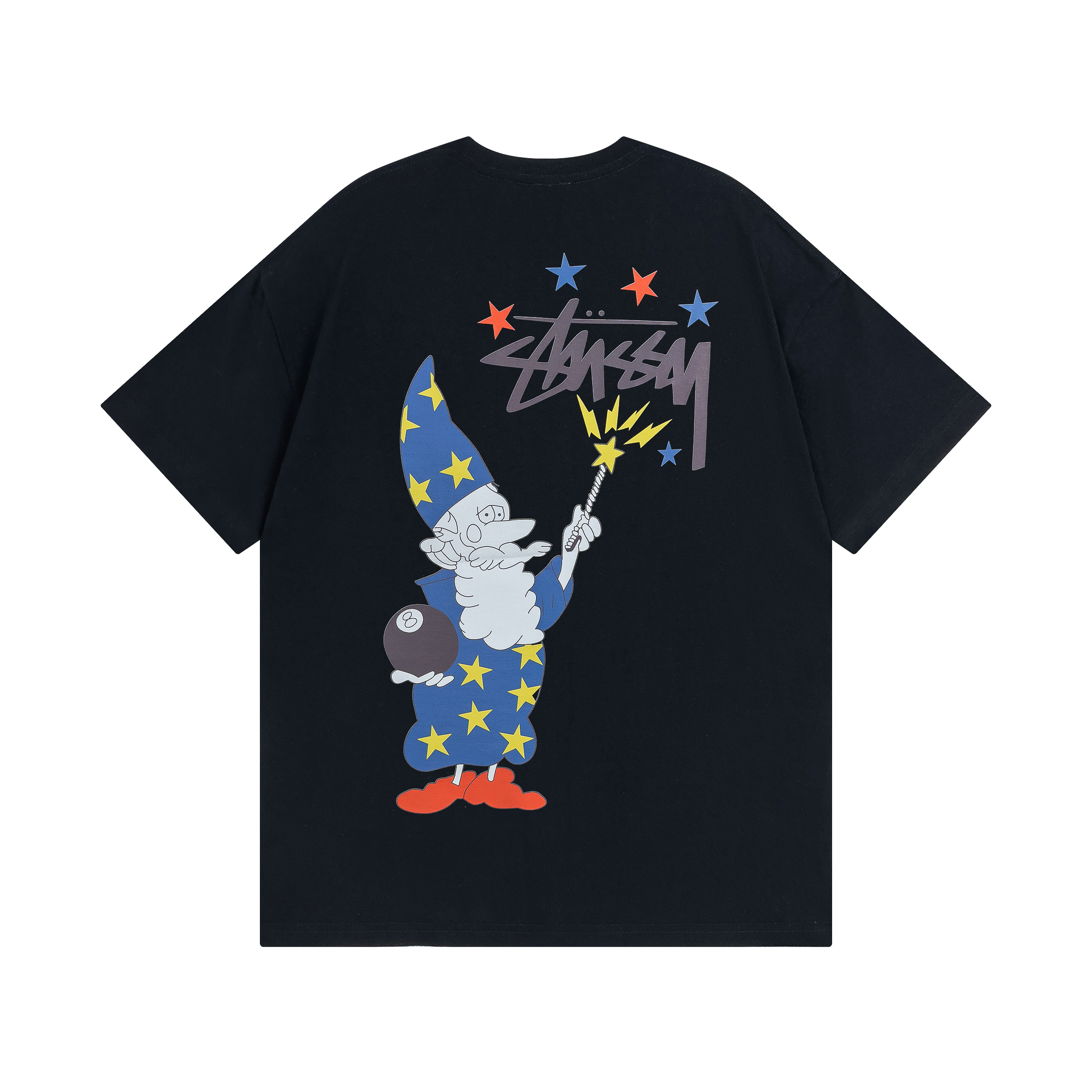 Stussy Starry Cartoon Character T-Shirt
