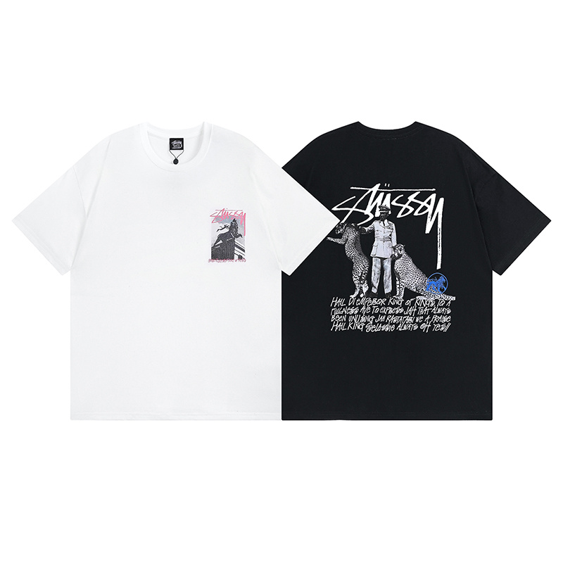 Stussy Street Figure Photo Collage T-Shirt