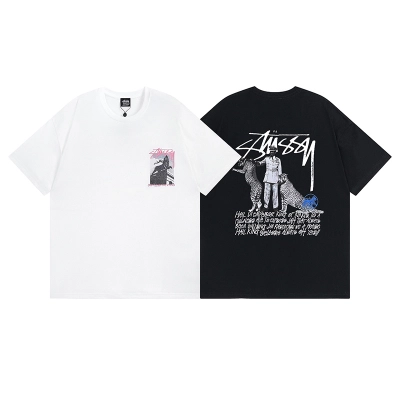 Stussy Street Figure Photo Collage T-Shirt 01
