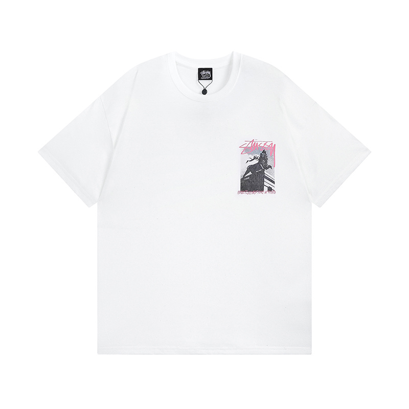 Stussy Street Figure Photo Collage T-Shirt