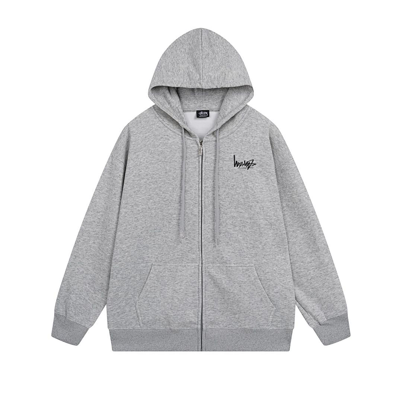 Stussy Striped Tribal Mask Full-Zip Hoodie