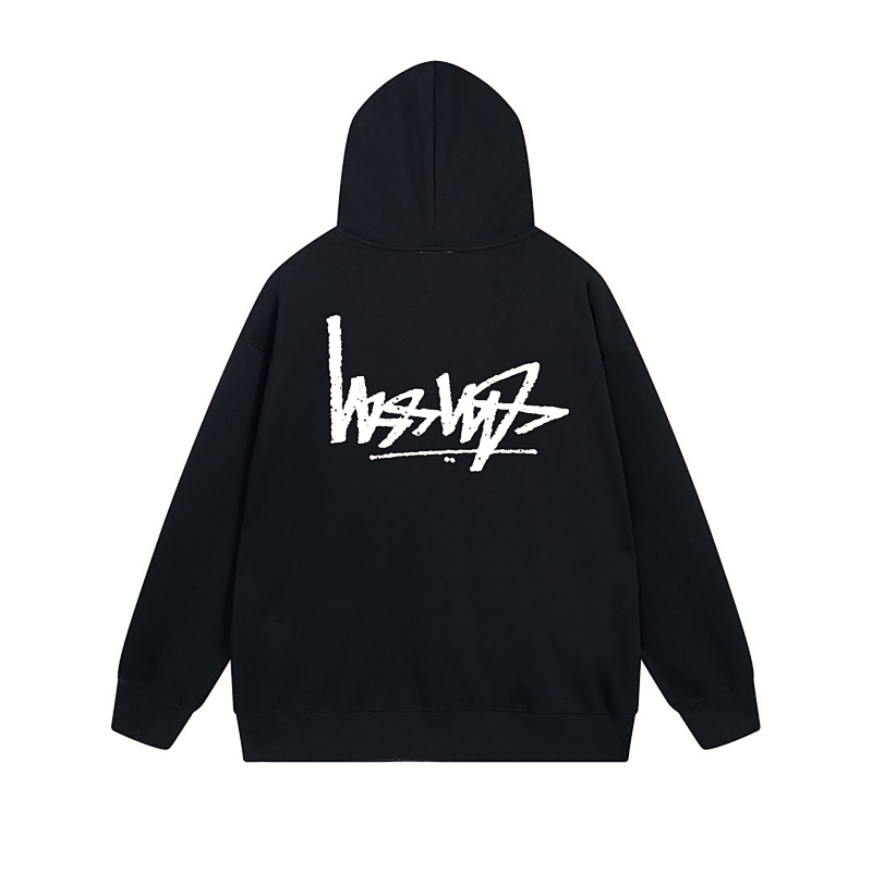 Stussy Striped Tribal Mask Full-Zip Hoodie