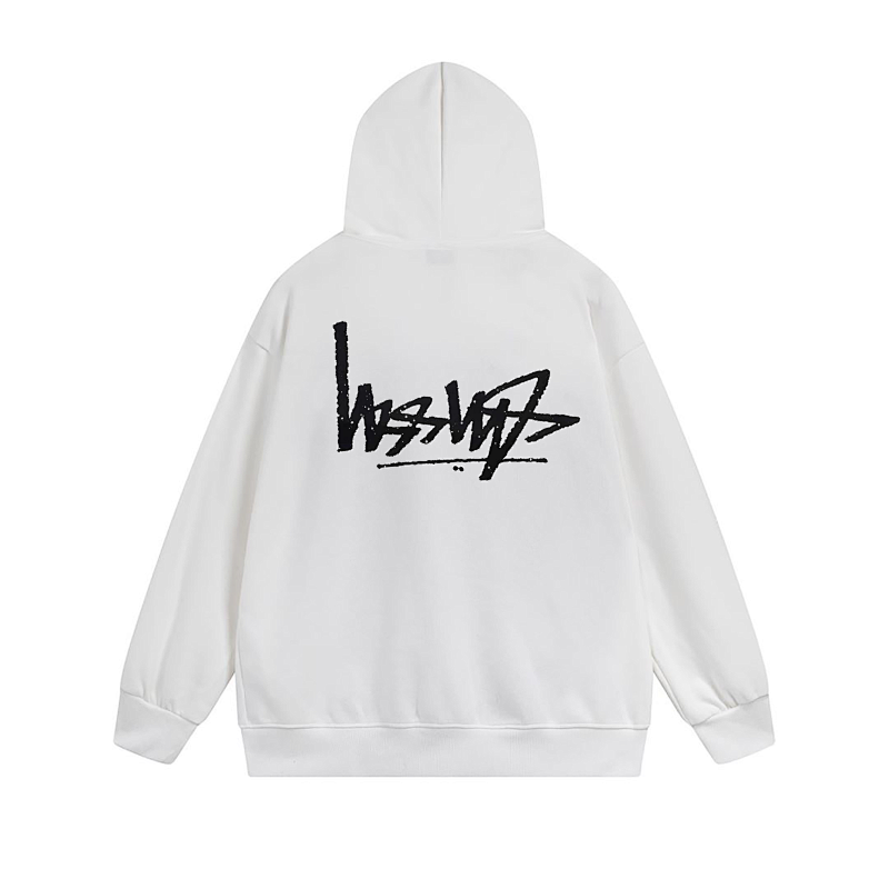 Stussy Striped Tribal Mask Full-Zip Hoodie
